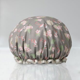 Dikke 1Pcs Waterdicht Bad Hoed Dubbele Laag Douche Haar Cover Vrouwen Benodigdheden Douche Cap Badkamer Accessoires YM6-2727SDB