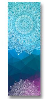 Dikke Antislip Yoga Handdoeken, Antislip Absorberend En Hittebestendige Premium Yoga Tuch, yoga Handdoek Blauw
