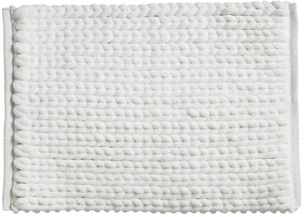 dikke kabels Badmat - wit - 50 x 75 cm - Badkamer kleedjes