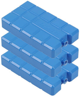 Dikke Koelelement - Set van 5x stuks - 400 ml - brede blokken - 17 x 9 x 3 cm - blauw - voor koelbox