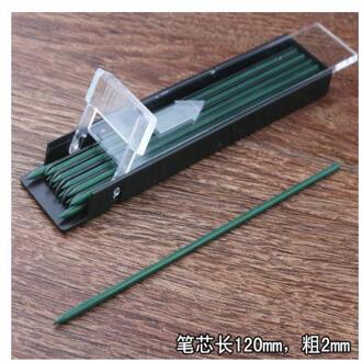 Dikke Potlood Core Gekleurde Tekening 2mm Super grof HB/2B/3B 4B rood/blauw potlood Core Leuke Potlood Le groen 12 stk