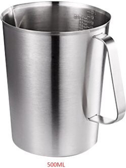 Dikke Rvs 304 Maatbeker Met Schaal Melk Thee Mok Keuken Bakken Thee Grote Capaciteit Maatbeker 1500ml