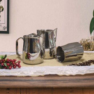 Dikke Rvs Melkkan Espresso cups Art Cup Tool Barista Craft Koffie Moka Cappuccino Latte Melk Opschuimen Jug Pitcher 550ml