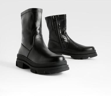 Dikke Sok Chelsea Boots, Black - 36