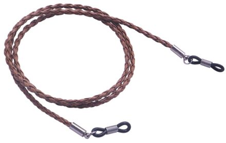 Dikke Twist Zonnebril Lederen Touw Ketting Brillen Gevlochten Bril Lanyard Strap Outdoor Sport Antislip Lenzenvloeistof Accessoires