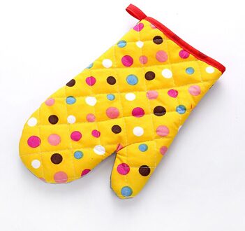 Dikke Warmte-isolatie Magnetron Ovenwanten Speciale Bakken Handschoenen Creatieve Keuken Stroefheid Hoge Temperatuur Anti geel