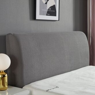 Dikker Elastische Bed Head Cover Hoofdeinde Terug Bescherming Stofkap grijs