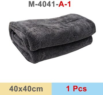 Dikker Extra Zachte Wasstraat Gewaxt Crystal Microfiber Handdoek Car Cleaning Drogen Doek Car Care Doek Detaillering Auto Washtowel zwart 40x40x1pcs