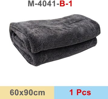 Dikker Extra Zachte Wasstraat Gewaxt Crystal Microfiber Handdoek Car Cleaning Drogen Doek Car Care Doek Detaillering Auto Washtowel zwart 60x90x1pcs
