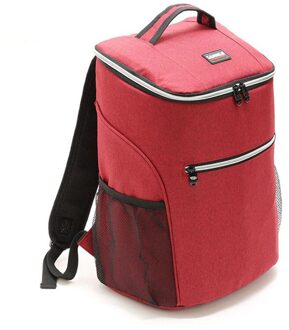 Dikker Grote Koeltas Draagbare Grote Geïsoleerde Zakken Thermische Rugzak Levering Bag Organizer Ice Pack Waterdichte Voedsel Zakken Rood