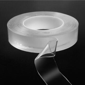 Dikker Nano Magic Tape Dubbelzijdige Tape Transparante Herbruikbare Waterdichte Lijm Tegel Tapes Wasbare Reinigbare Home Decor Tape 3 cm x 1 m