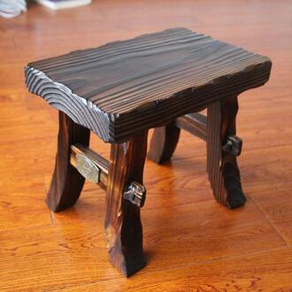 Dikker Thuis Retro Houten Kruk Volwassen Kinderen Kruk Woonkamer Verandering Schoen Bench kleur 2