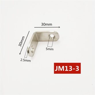 Dikte 3 Mm Roestvrij Staal Hoek Beugel L Vorm Satijn Frame Board Ondersteuning Hoek Beugel Meubelbeslag Connectors nee.3