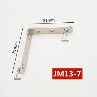 Dikte 3 Mm Roestvrij Staal Hoek Beugel L Vorm Satijn Frame Board Ondersteuning Hoek Beugel Meubelbeslag Connectors nee.7