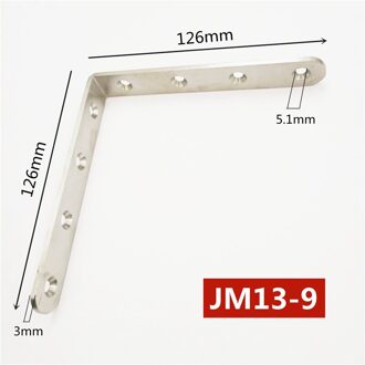Dikte 3 Mm Roestvrij Staal Hoek Beugel L Vorm Satijn Frame Board Ondersteuning Hoek Beugel Meubelbeslag Connectors nee.9