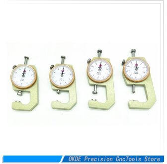 Dikte Meetklok 0-20mm Leer Dikte Metalen Tester Meet Leathercraft Tool Craft