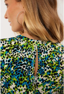 Dila top korenblauw Ecru - L