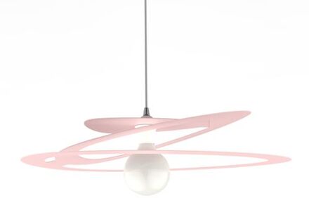 Dilate Hanglamp, 1x E27, Metaal, Roze, D.60cm