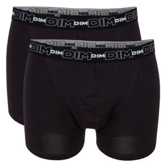 DIM 2 stuks Mens Underwear Coton S Boxer B * Actie * Zwart,Versch.kleure/Patroon,Wit,Grijs - Small