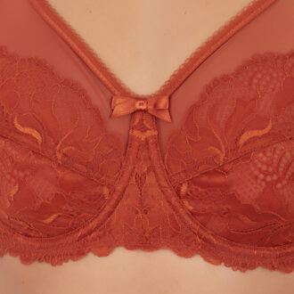 DIM AD008H4 Dames Niet Gevoerde Beugel Bh Oranje - EU 80B /UK 36B