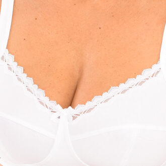 DIM Draadloze damesbeha van microvezel en katoen 04H21 Wit - EU 80B /UK 36B