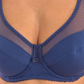 DIM Generous Organic 00ASF Dames Ondersteunde Beha Blauw - EU 90B /UK 40B