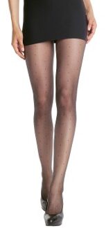 DIM Mod Pantyhose Effet Plumetis * Actie * Zwart - M/L,XS/S