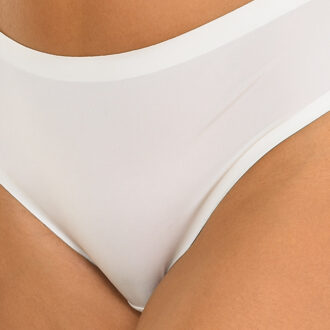 DIM Naadloze slip met gemarmerd effect 007YG dames - maat M Wit