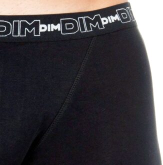 DIM Pack-2 Boxers Katoen Streech ademende stof D6596 heren Zwart - L