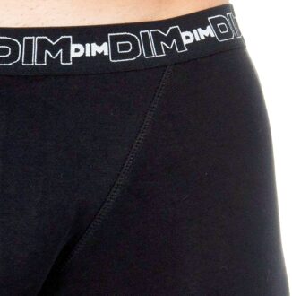 DIM Pack-2 Boxers Katoen Streech ademende stof D6596 heren Zwart