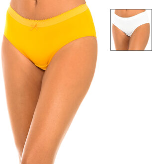 DIM Pack-2 Damesslip van elastische en ademende stof D05DN Veelkleurig