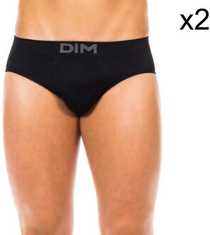 DIM Pack-2 Onderjurk Unno Basic naadloos D05HG man Zwart