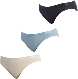 DIM Set van 3 Les Pockets D4H00 Stretch stoffen slips voor dames Veelkleurig