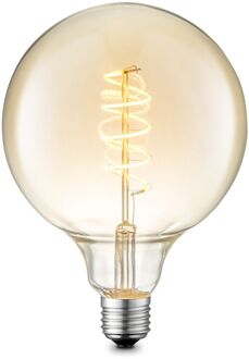 dimbare LED Globe Spiraal E27 G125 4W 280lm 2700K Goud