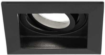 Dimbare LED inbouwspot Durham 5 Watt 6400K zwart kantelbaar IP20