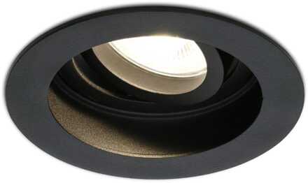 Dimbare LED inbouwspot Laredo 5 Watt 2700K zwart kantelbaar IP20