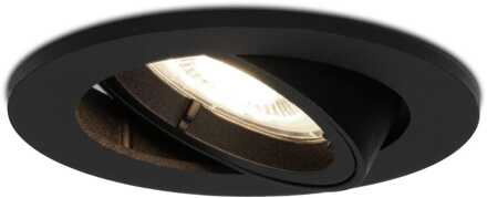 Dimbare LED inbouwspot Oslo 5 Watt zwart kantelbaar 4000K