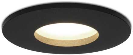 Dimbare LED inbouwspot Porto GU10 5 Watt 4000K IP44 Zwart