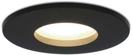 Dimbare LED inbouwspot Porto GU10 5 Watt 4000K IP44 Zwart