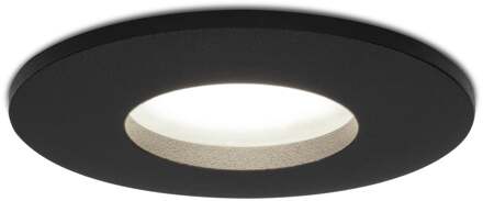 Dimbare LED inbouwspot Porto GU10 5 Watt 6400K IP44 Zwart