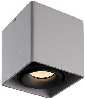 Dimbare LED Opbouwspot plafond Esto Grijs/Zwart kantelbaar 5W 2700K