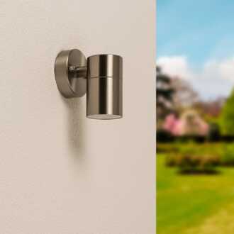 Dimbare LED Wandlamp/wandspot Mason RVS IP44 waterdicht, Downlight geschikt voor binnen en buiten