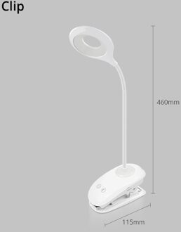 Dimbare Touch Sensor Led Tafellamp Usb Oplaadbare Bureaulamp Leesboek Lights Kids Voor Slaapkamer Decoratie Nachtlampje met Clip