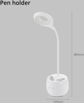 Dimbare Touch Sensor Led Tafellamp Usb Oplaadbare Bureaulamp Leesboek Lights Kids Voor Slaapkamer Decoratie Nachtlampje met Pen houder