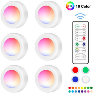 Dimmable Touch Sensor LED Closet Night Lights 16 Colors RGB Under Cabinet Lighting Wireless Dimmable Wardrobe stair wall lamp
