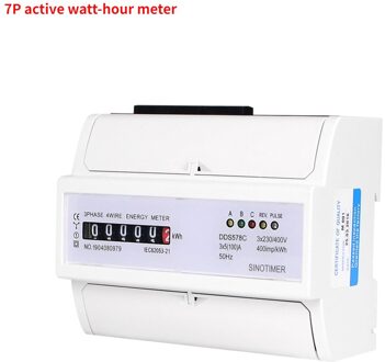 Din Rail Mount Ac 380V 5-100A Drie Fase 2 Draad Digitale Power Meter Elektriciteit Kosten Meten Meter DDS578C
