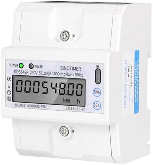 Din Rail Mount Ac 380V 5-100A Drie Fase 2 Draad Digitale Power Meter Elektriciteit Kosten Meten Meter DDS578R