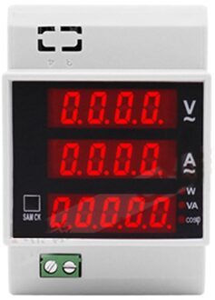 Din-Rail Multifunctionele Led Digitale Meter Ac 80-300V 200-450V 0-100A Actieve power Factor Elektrische Energie Ampèremeter Voltmeter Diy