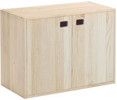 Dinamic Wandkast met deuren - PEFC grenen - 71x53cm Bruin