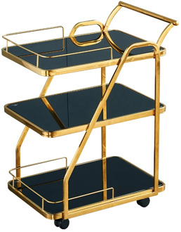 Diner car stainless steel tea car hotel high-grade restaurant delivering snacks wine cart